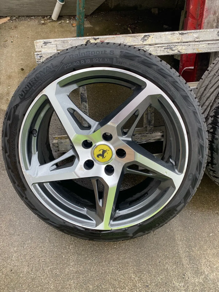 18inch river alloys with brand new tyres - Image 3