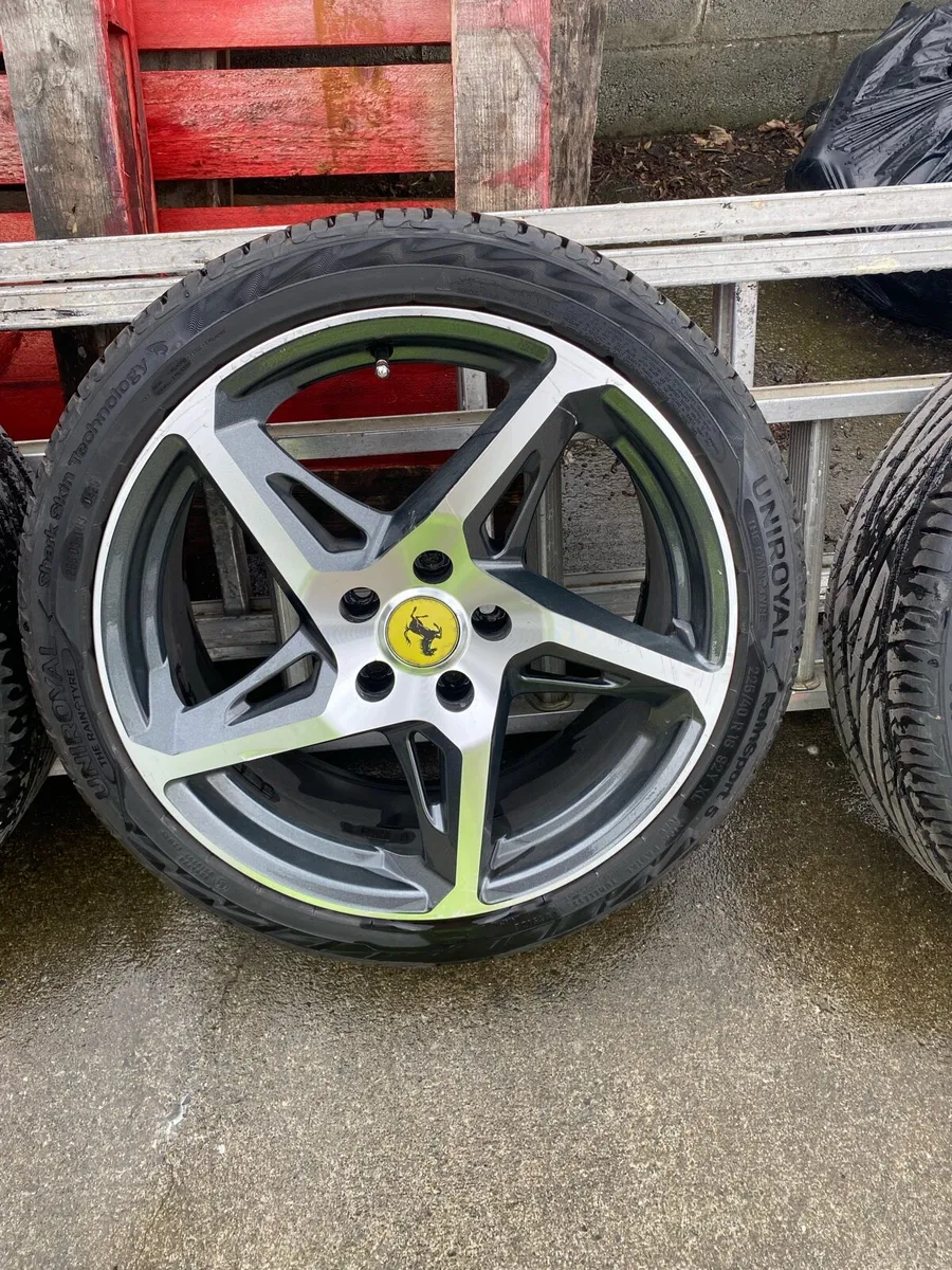 18inch river alloys with brand new tyres - Image 4