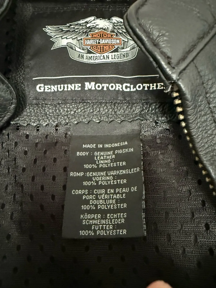 Harley Davidson Leather Jacket size M - Image 3