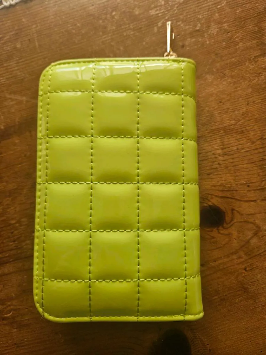 Lime green River Island Women's Wallet - Image 2