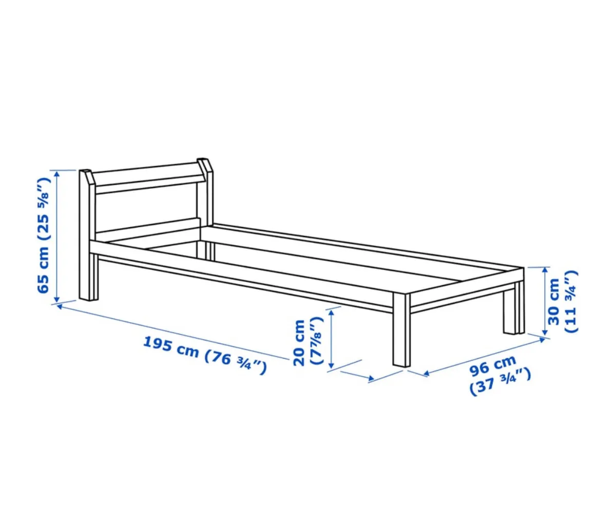 Ikea single bed - Image 3