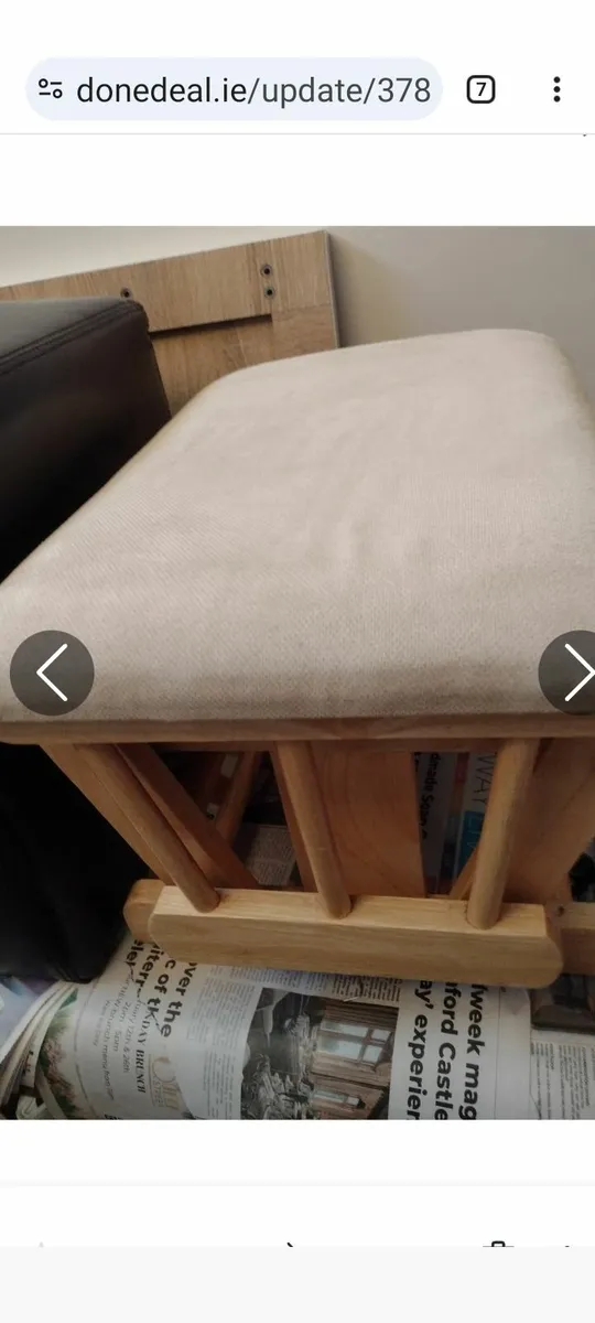Heavy Oak rocking stool/footrest - Image 3