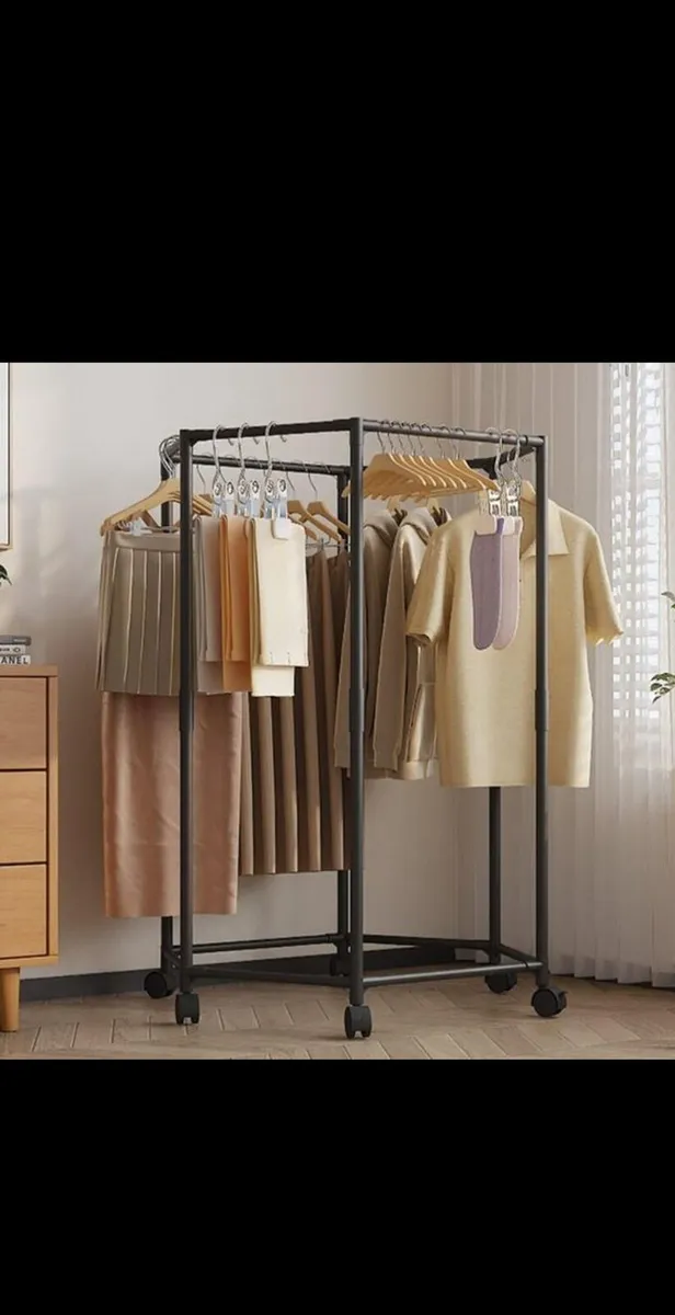 Clothes rack/ Floor Standing Rotatable Clothing Ra - Image 1