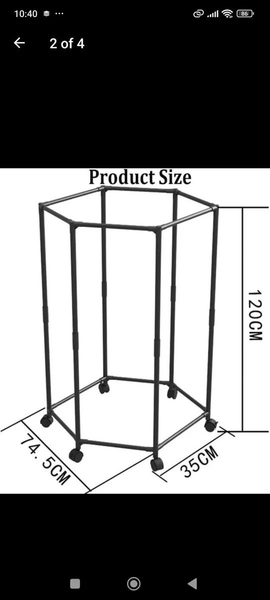 Clothes rack/ Floor Standing Rotatable Clothing Ra - Image 2