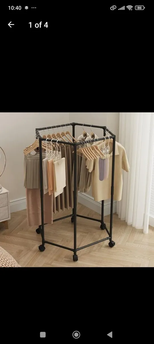 Clothes rack/ Floor Standing Rotatable Clothing Ra - Image 3