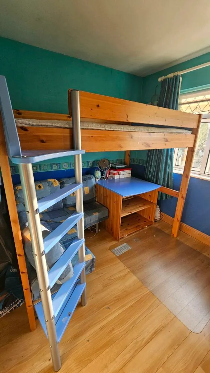 Double Bunk Bed with integrated Desk & Couch - Image 1