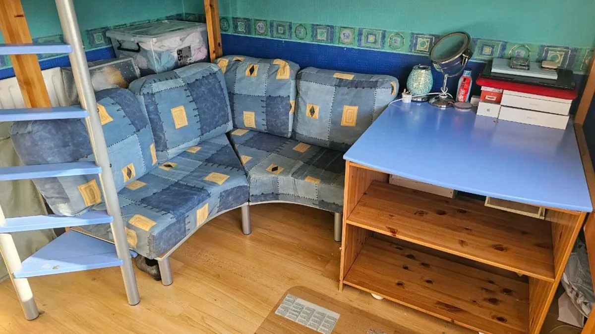 Double Bunk Bed with integrated Desk & Couch - Image 2
