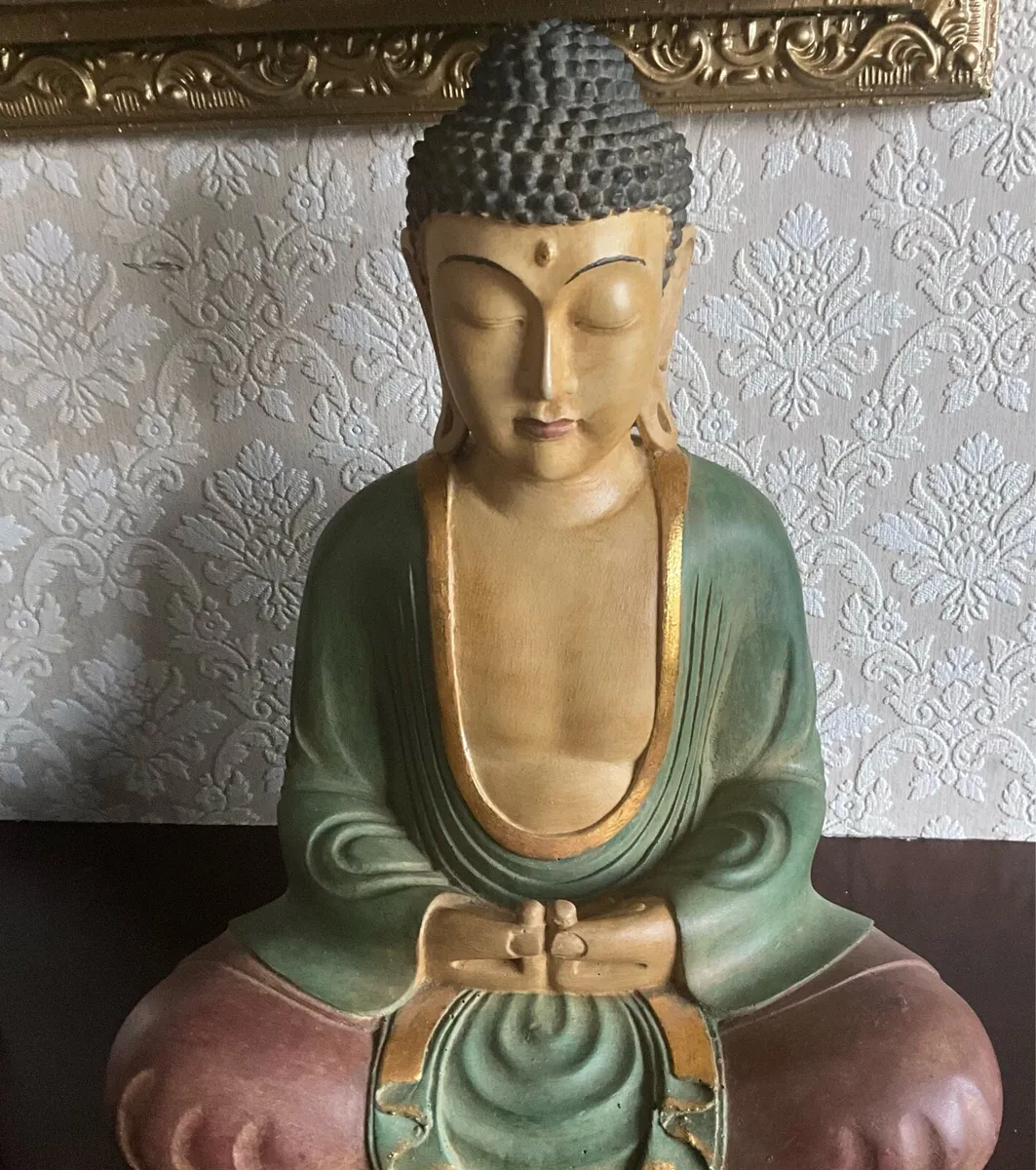 Large Plaster Budha Sculpture - Image 1