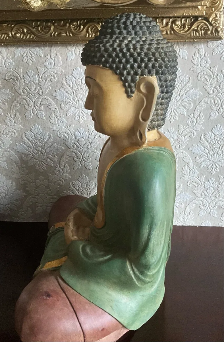Large Plaster Budha Sculpture - Image 4