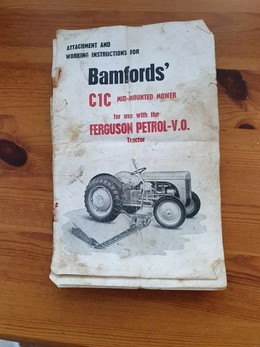 1954 bamfords mower  for  fergie 20 - Image 1