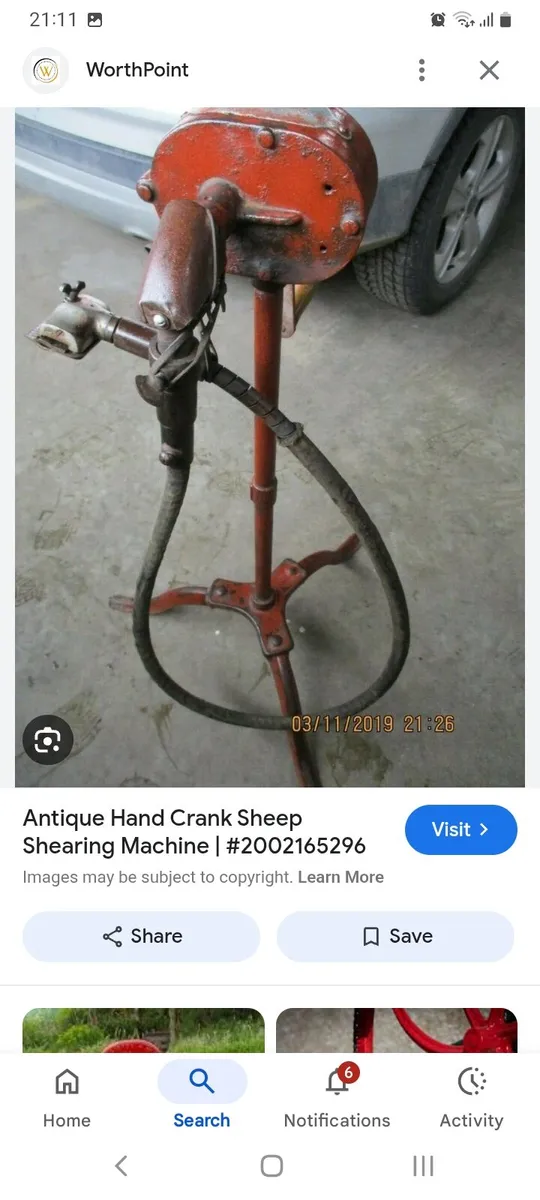 Vintage sheep shearing machine - Image 2