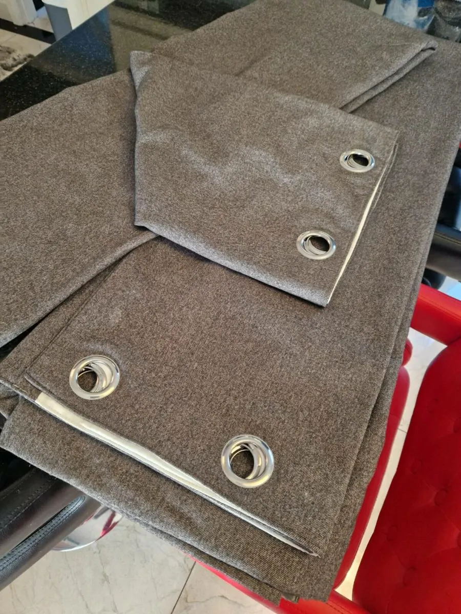 90x 90 grey curtains - Image 2
