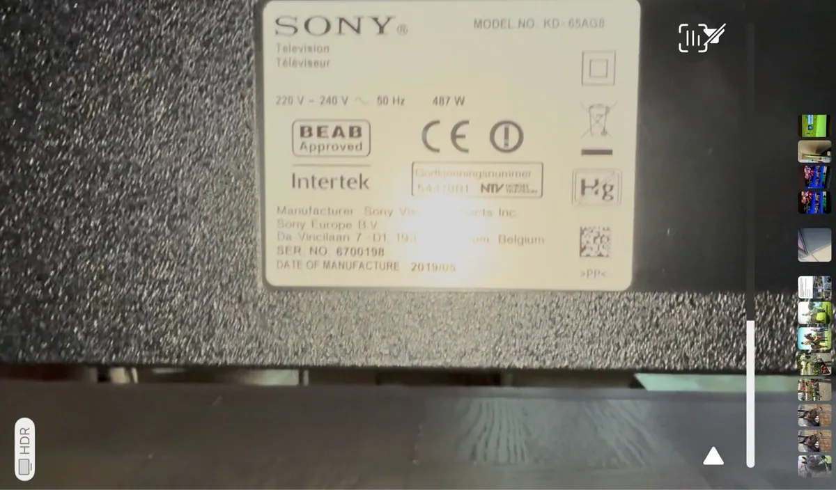 Sony KD 65AG8 - 65 OLED 4K iHD Smart TV - Image 4