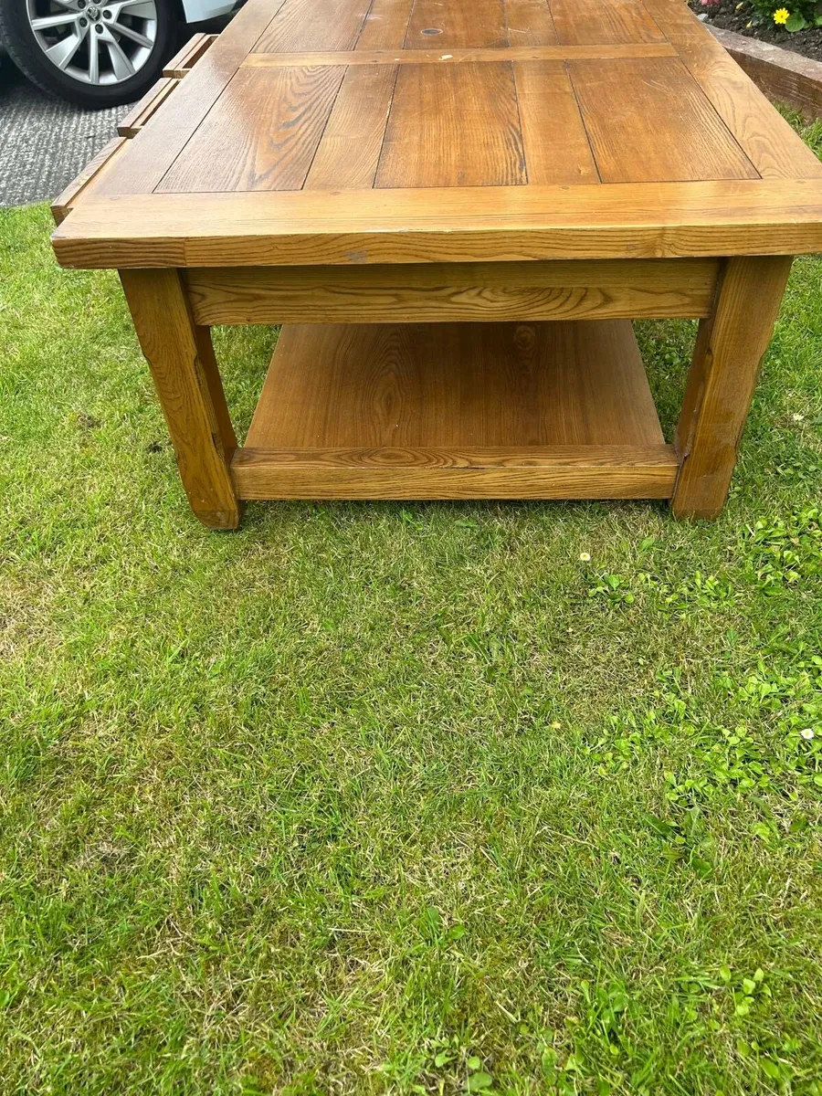 Beautiful Solid Mexican Pine Coffee Table - Image 2