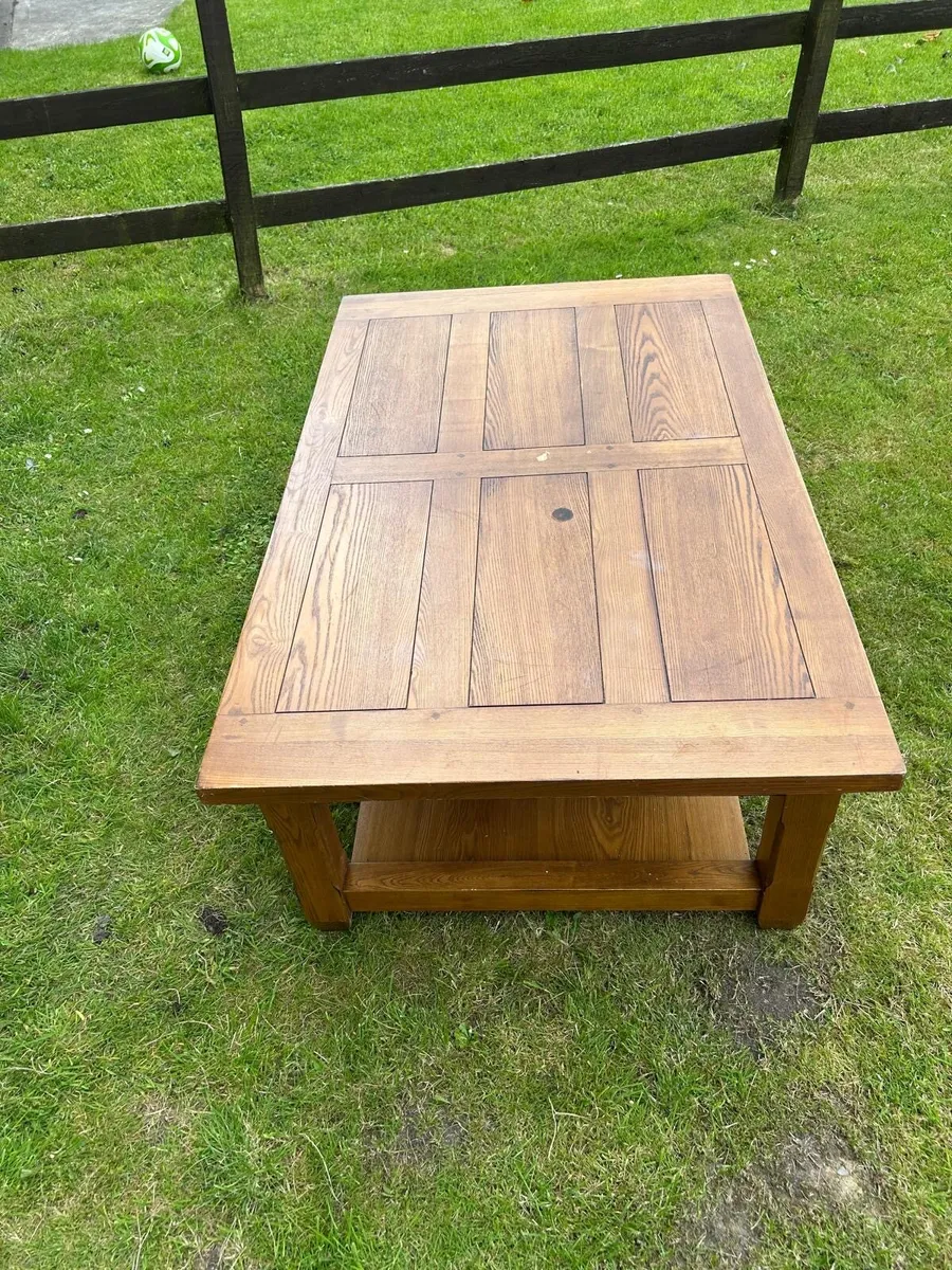 Beautiful Solid Mexican Pine Coffee Table - Image 3