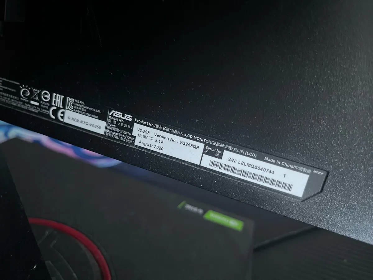 ASUS VG258QR Gaming Monitor - Image 3