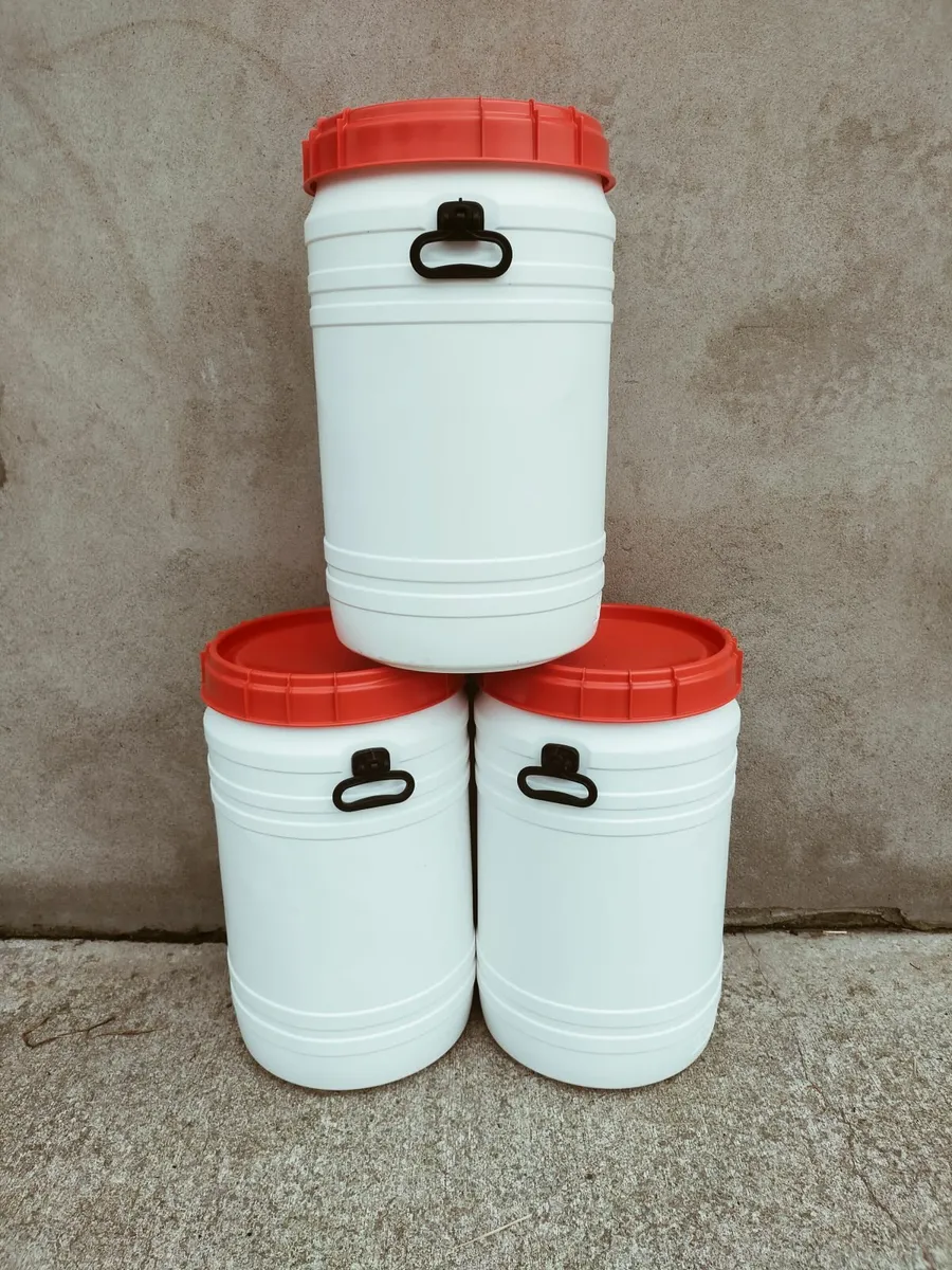 Brand new 70 litre screw lid food grade barrels - Image 4