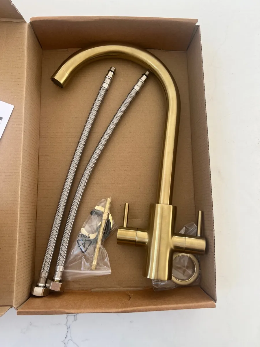 Kitchen tap Matt brass - Image 1