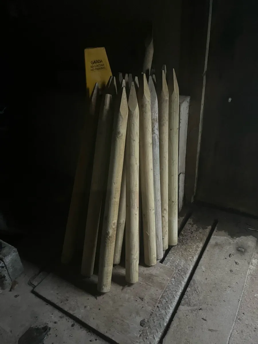 Wooden stakes