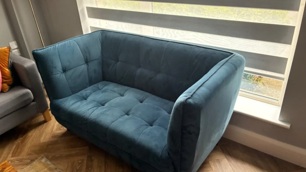 Velvet Two Seater couch - Image 2