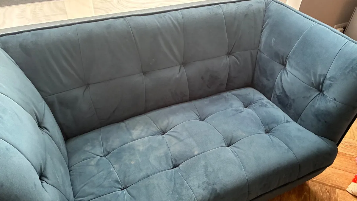 Velvet Two Seater couch - Image 3