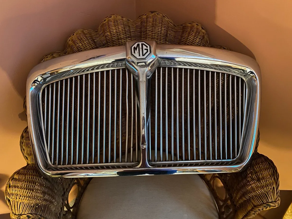 Vintage MG Magnette Chrome Radiator Grille - Image 1