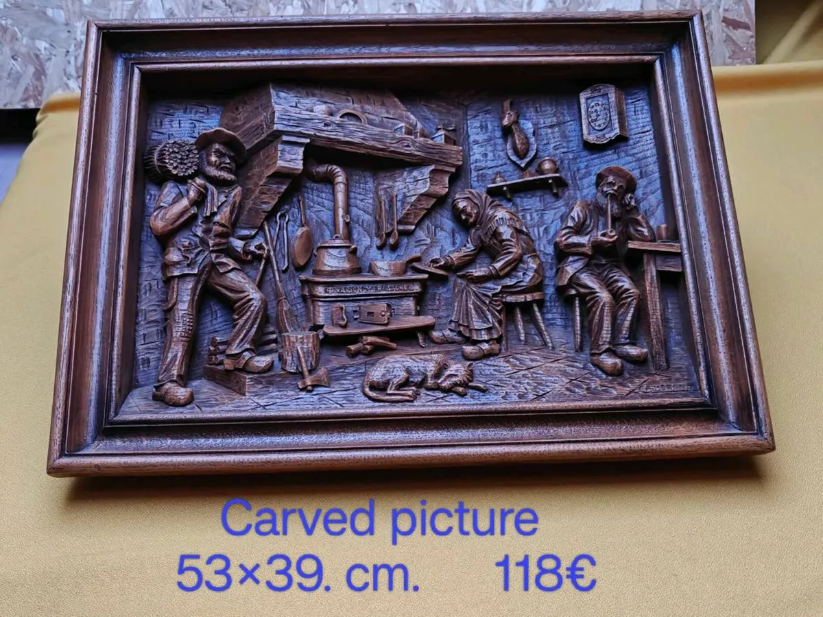 Carved picture, wall decoration