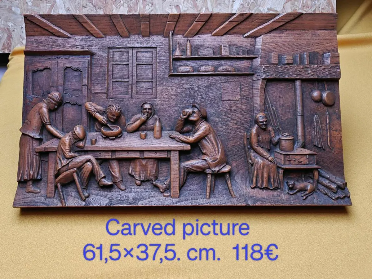 Carved picture, wall decoration