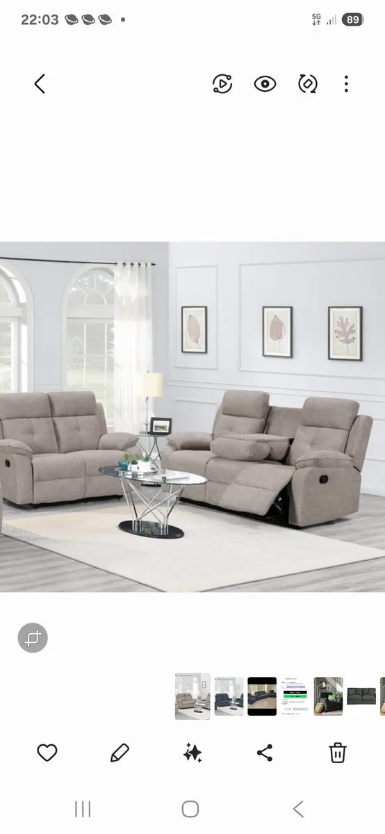Brand new jasber 3 plus 2 recliners reduced