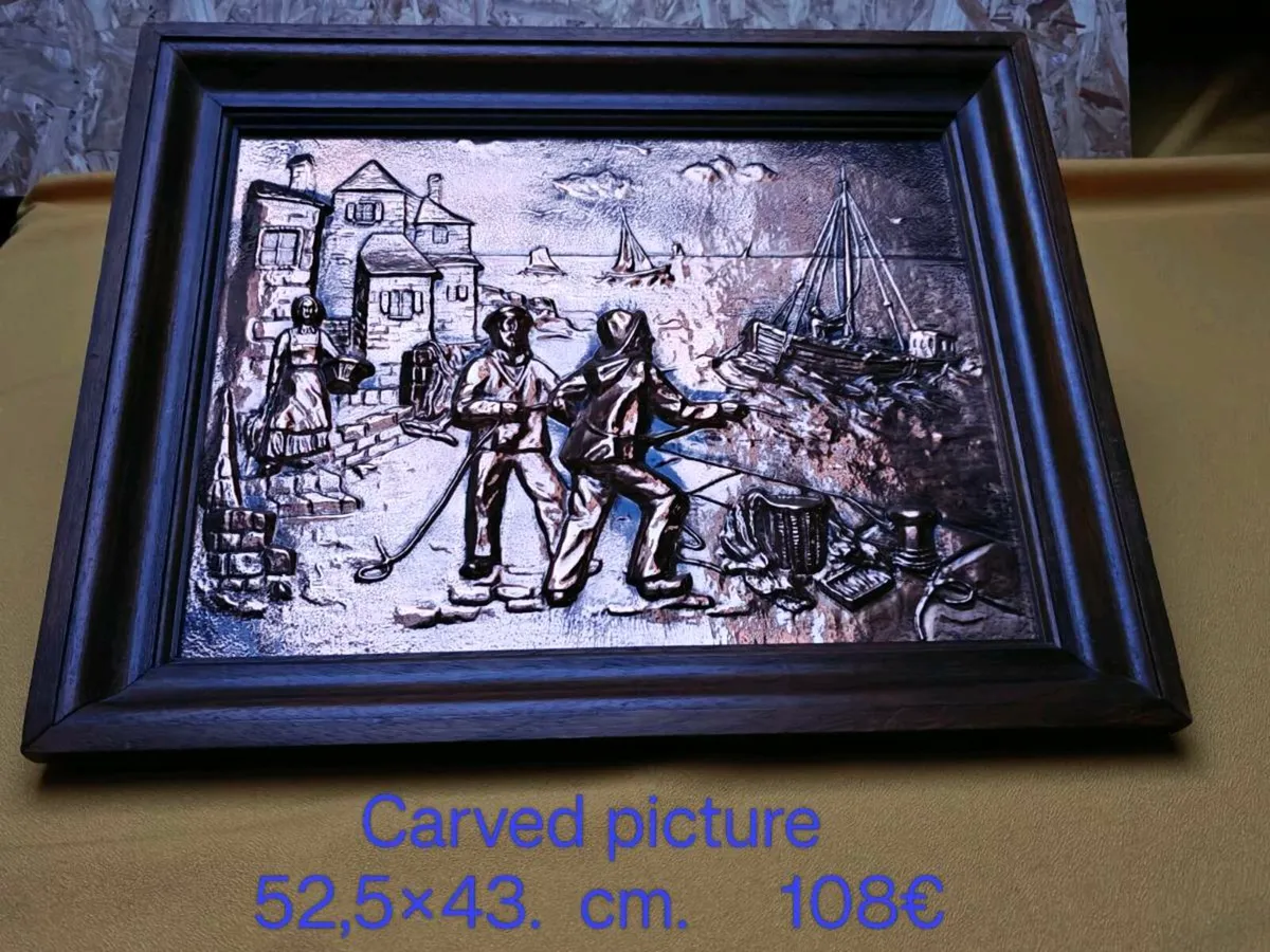 Carved picture, wall decoration