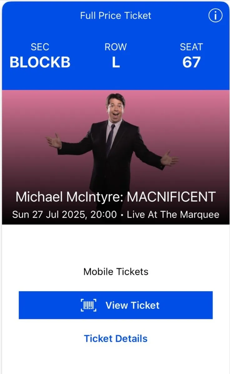 Michael mc Intyre tickets - Image 2