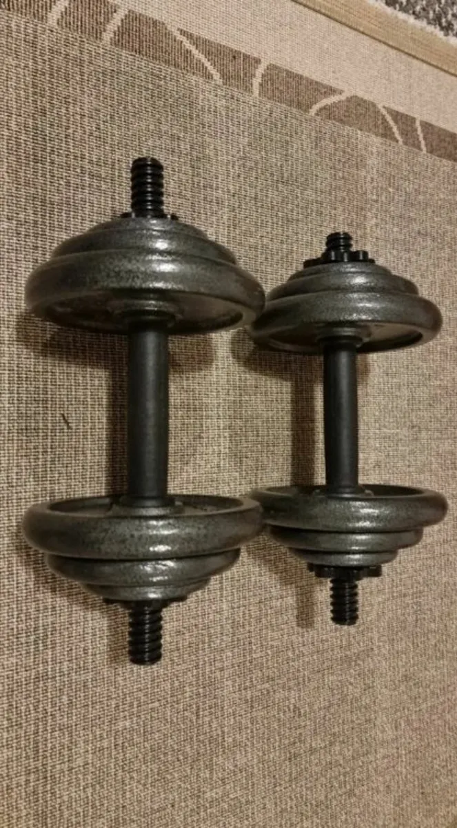Dumbbell Weights Set 2 x 10 kg - Image 3