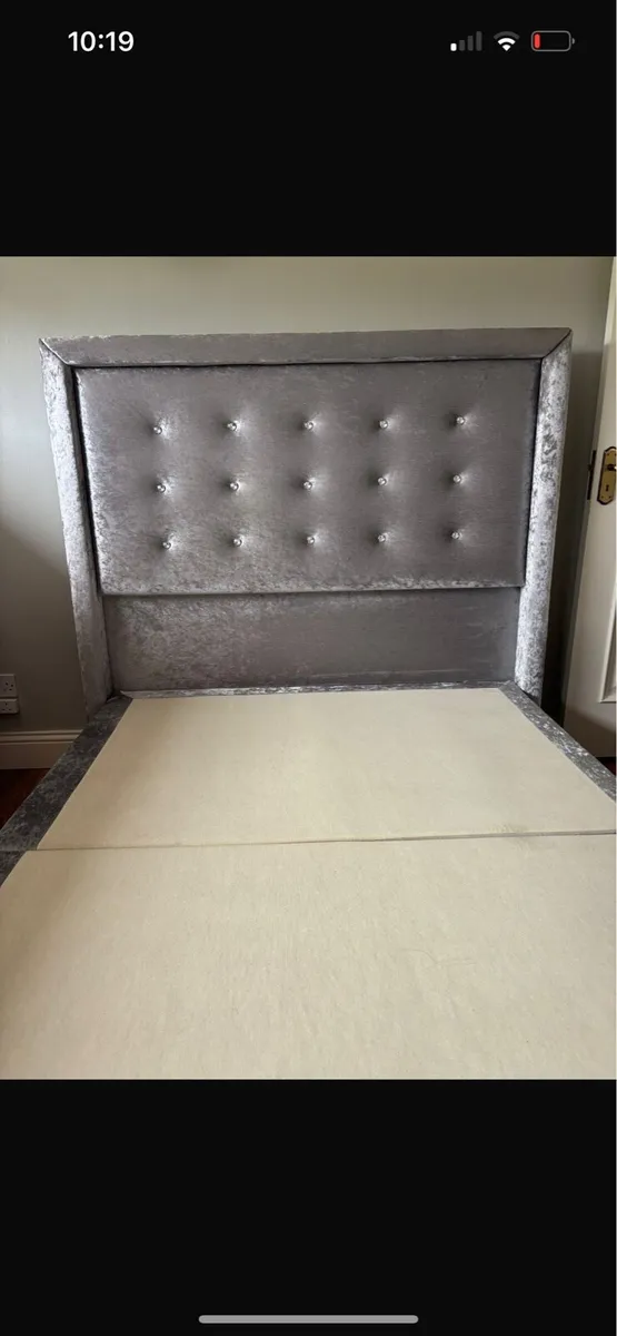 Double bed and bed frame 4.6ft - Image 1