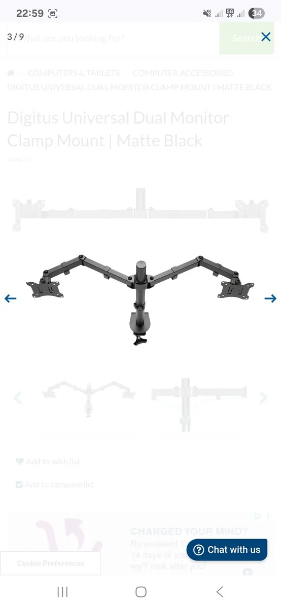 Dual monitor arms for sale - Image 2