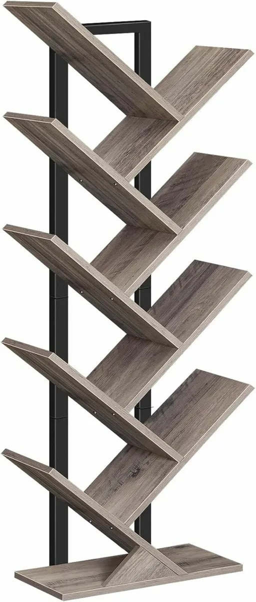 Tree Bookshelf Tall 9-Tier Floor Standing bookcase - Image 4