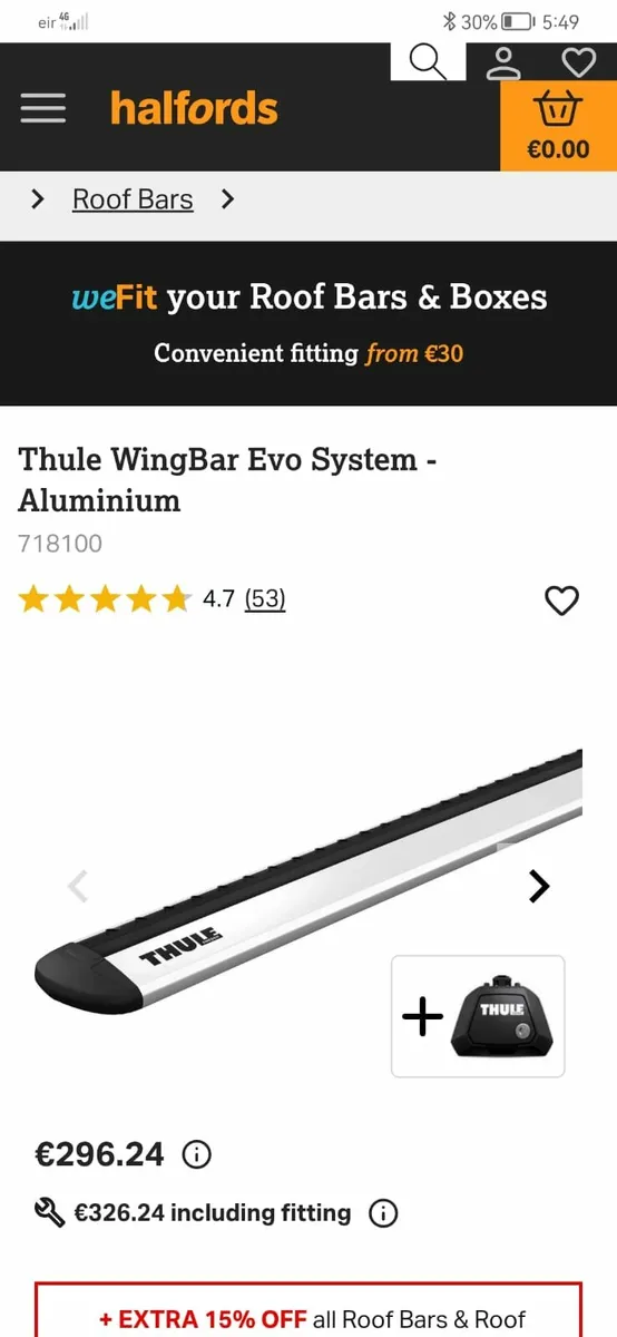 Thule bike rack - Image 1