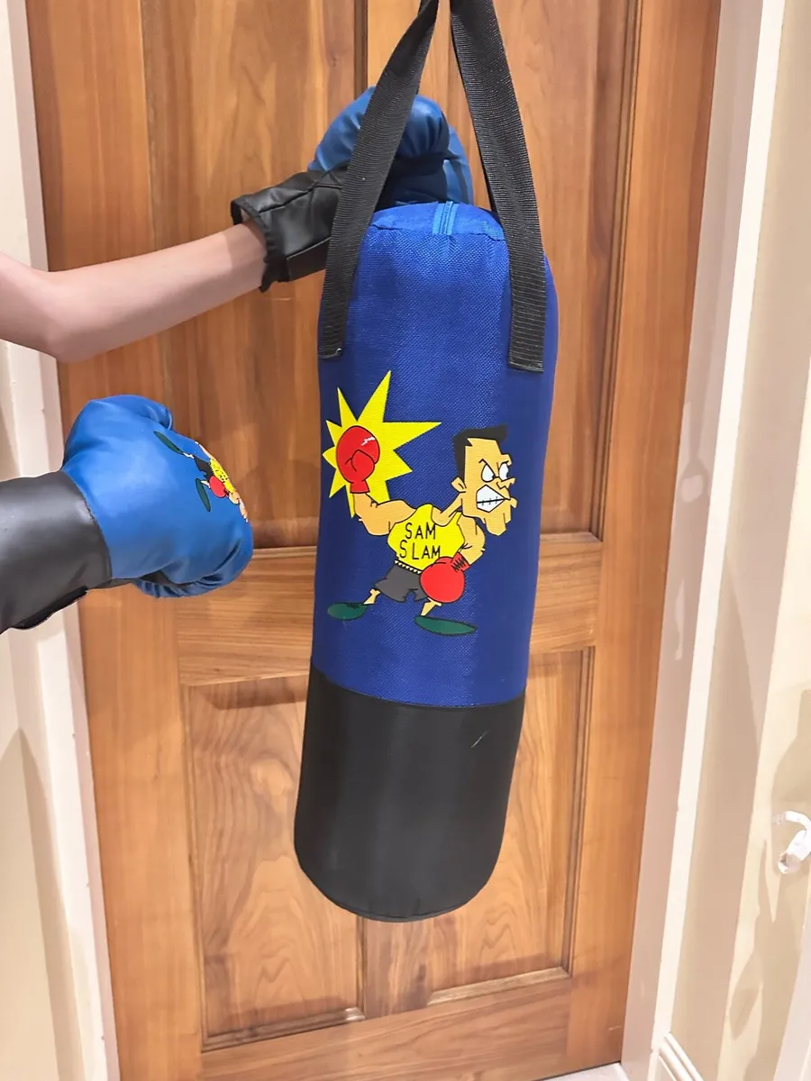 Kids Boxing bag and gloves - Image 2