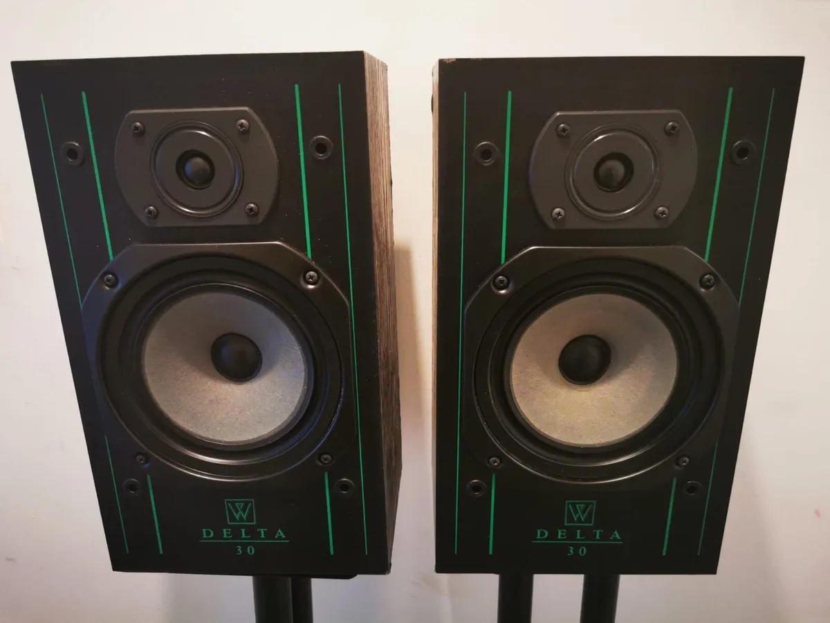 Wharfedale Speakers + Stands - Image 1