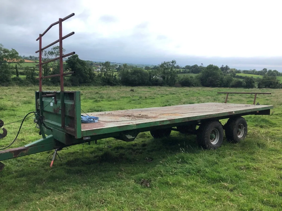 21ft flat bale trailer - Image 1