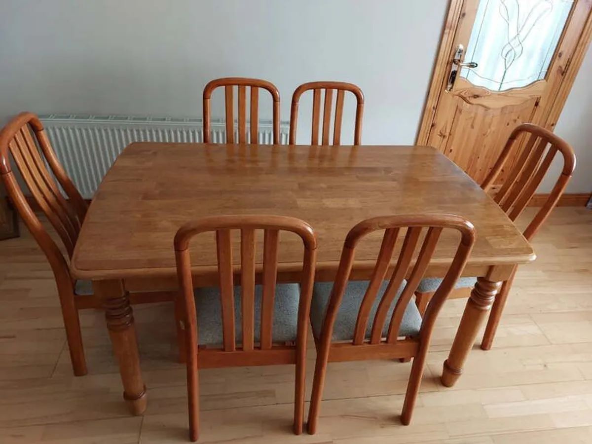 Dinning table and chair - Image 1