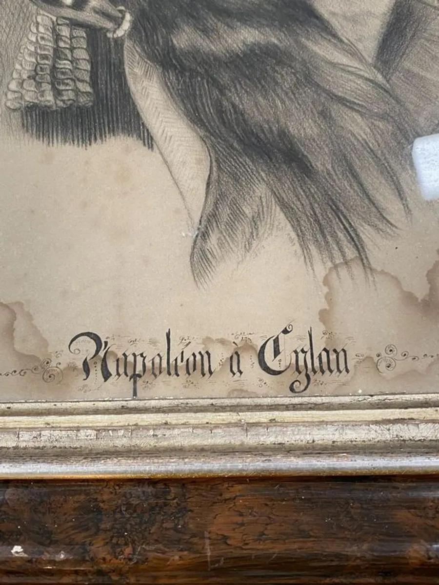 Amazing Antique, C. M. KEANE, NAPOLEON A EYLAU, charcoal on paper - Image 4