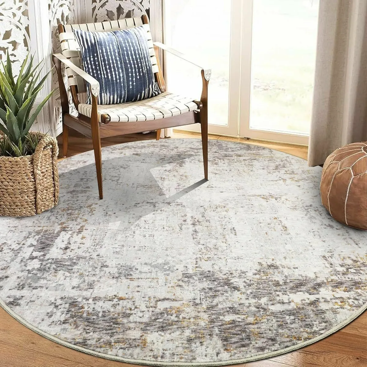 Rugs Round ø160cm Living Room Modern Decor - Image 1