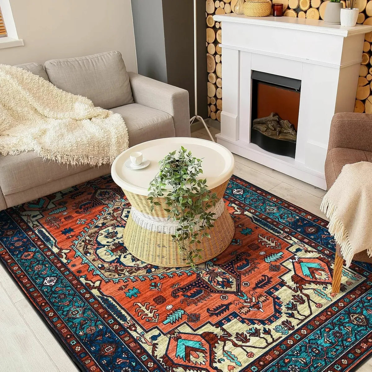 Bedding Washable Rugs Living Room 140x200cm - Image 1