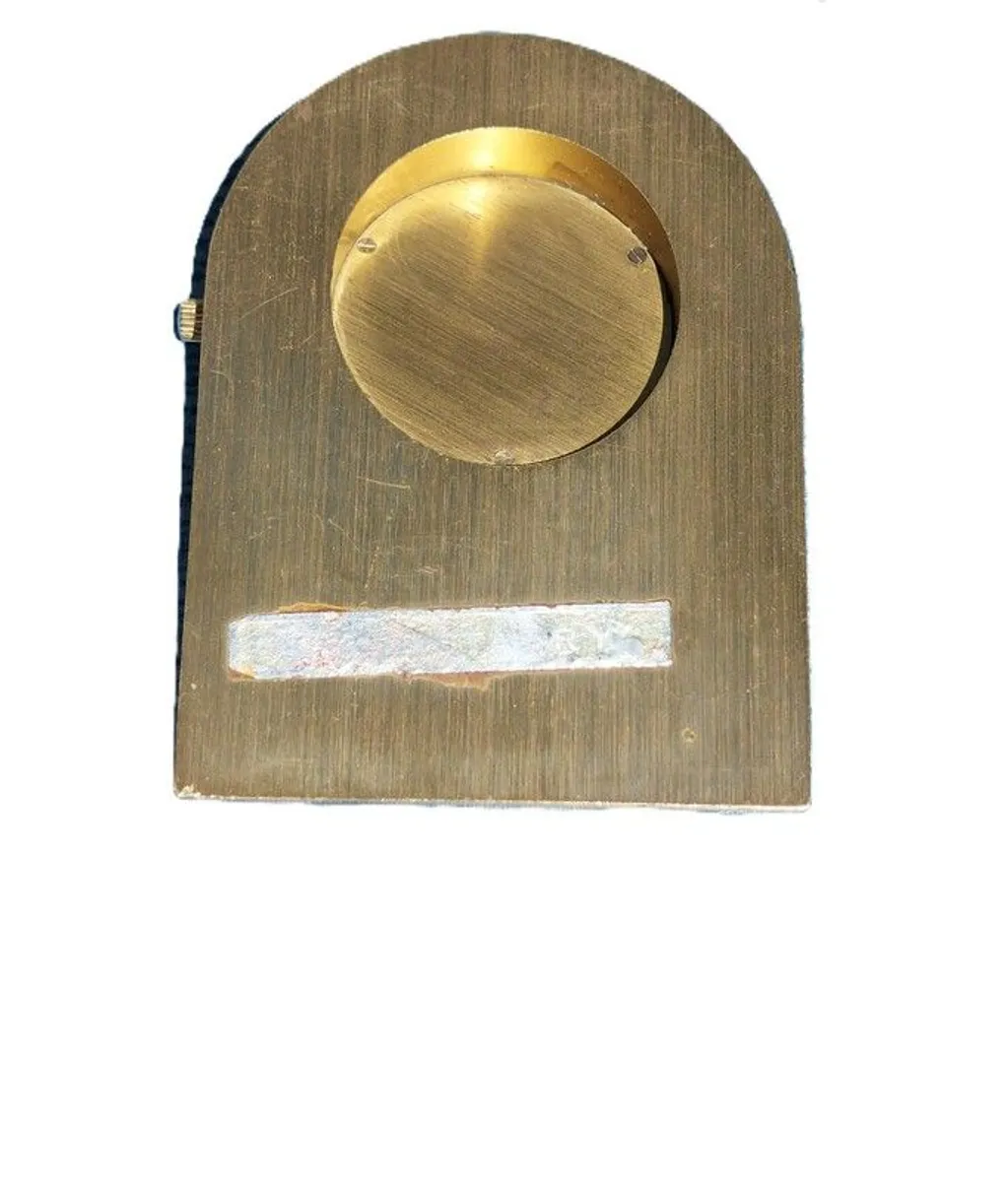 Vintage Solid Brass Desk Clock - Image 3