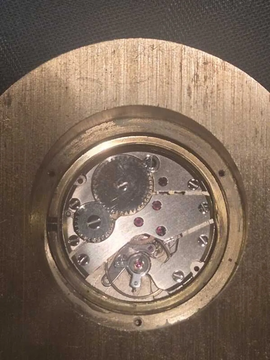 Vintage Solid Brass Desk Clock - Image 4