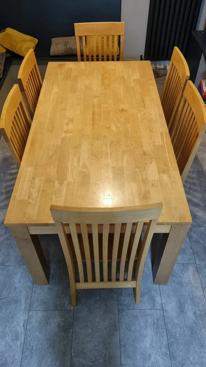 Dining Table & 6 Chairs - Image 1