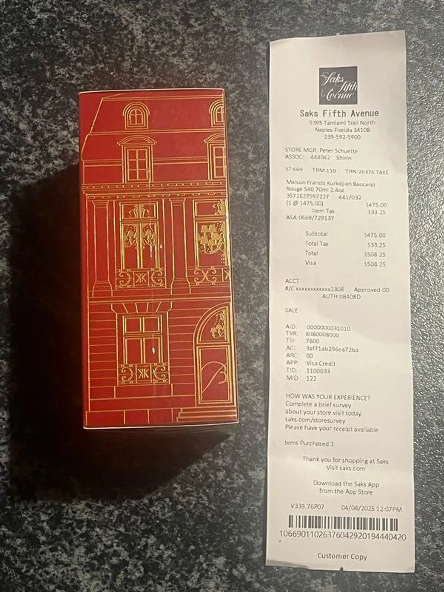 Maison Francis Kurkdjian Baccarat rouge 540 (EDP) 70mL - Image 2