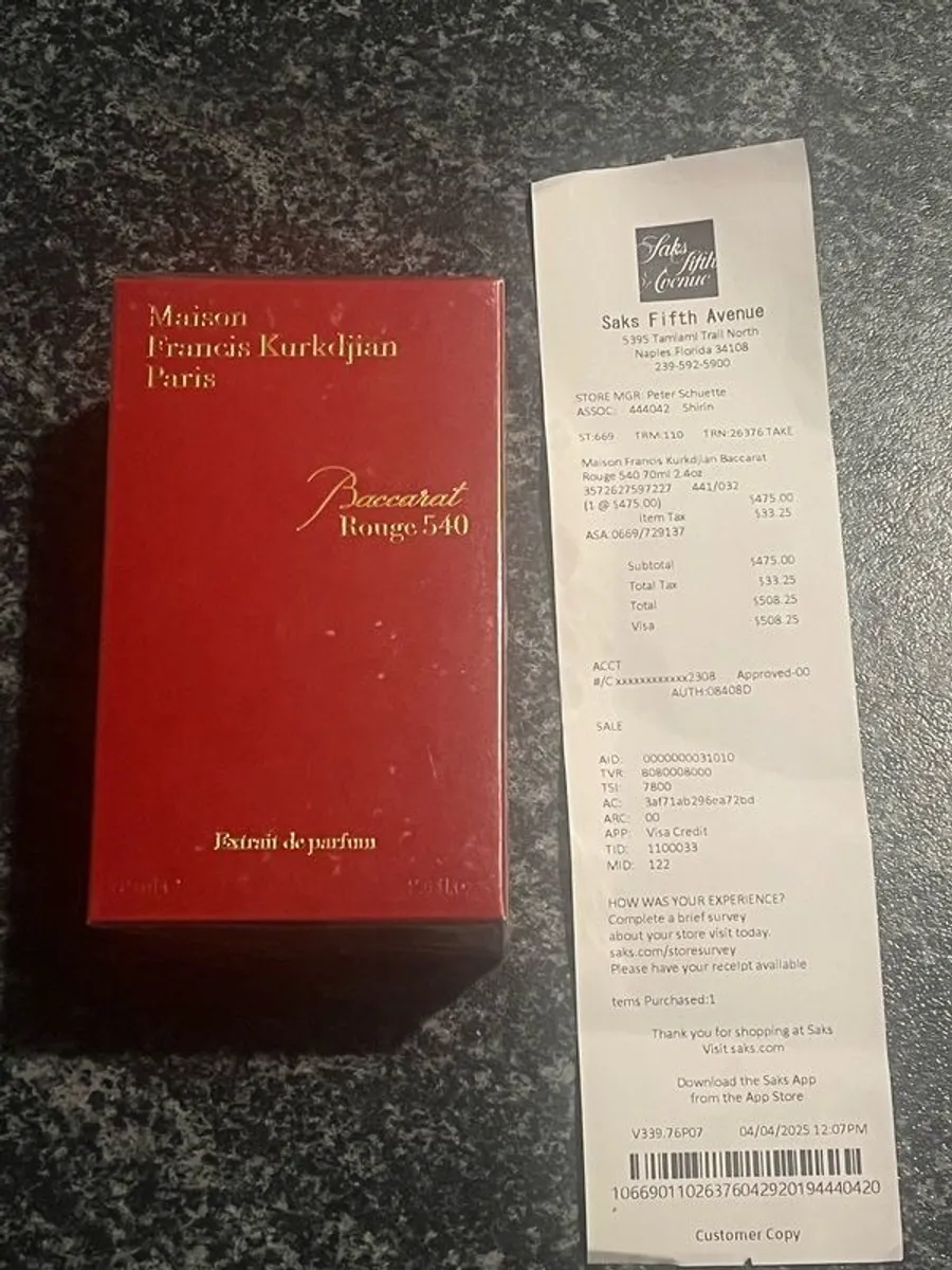 Maison Francis Kurkdjian Baccarat rouge 540 (EDP) 70mL - Image 4