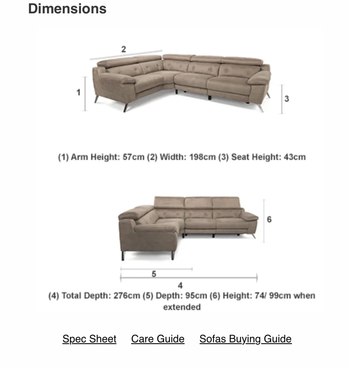 L shaped sofa - Image 4