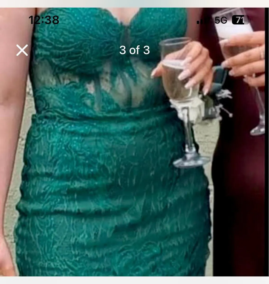 Emerald green debs dress from simply divine - Image 3